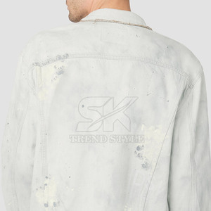 Vestes en jean pour hommes, design personnalisé, best-seller, couleur unie, vêtements décontractés, prix raisonnable, veste d'hiver pour hommes - Product Image 5