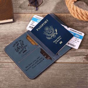 Porta Pasaportes de Cuero Genuino de Marca de Lujo, Ecológico, Corto, con Bloqueo RFID y Logotipo Personalizado - Product Image 5