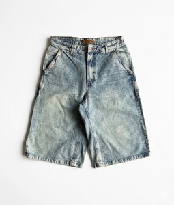 Shorts en jean baggy personnalisés pour hommes, style Y2K streetwear, délavés à l'acide, coupe ample, hip-hop, jorts à jambe large, OEM ODM, haute qualité - Product Image 6