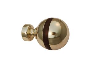 Embouts décoratifs pour tringles à rideaux en laiton, design moderne, forme boule, écologiques, pour accessoires de stores de salon - Product Image 4