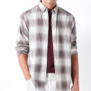 Chemise décontractée en flanelle pour homme, 100 % coton respirant, coupe oversize, manches longues, fabrication directe, best-seller, OEM, automne - Product Image 3