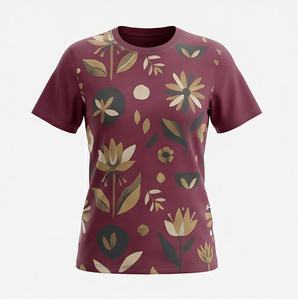 เสื้อเชิ้ตทำงานผู้หญิงมาใหม่ แฟชั่นฤดูใบไม้ผลิและฤดูใบไม้ร่วง ลายพิมพ์ทันสมัย สไตล์ลำลอง ชุดเดรสผู้หญิง ผ้าซาตินปักเลื่อม น้ำหนัก 240 กรัม ผ้าฝ้าย 100% - Product Image 1