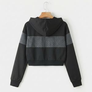 Nouveau style sweat-shirt uni classique streetwear respirant en molleton décontracté à manches longues gris rose blanc tricoté pour l'hiver - Product Image 2