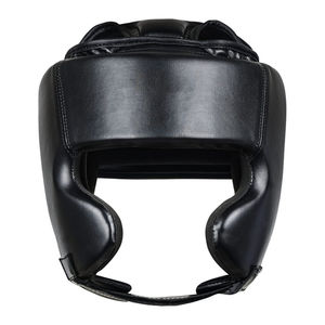 Protège-tête de boxe en cuir/PU sur mesure pour les combattants, équipement d'entraînement respirant et durable, logo personnalisé - Product Image 4