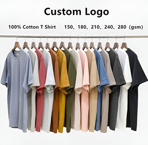 T-shirt personnalisé avec logo, coton de haute qualité, coupe confortable, vente en gros, t-shirts unis pour hommes et femmes, décontractés - Product Image 1