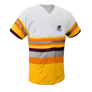 Tenue d'équipe de baseball, uniforme de baseball de haute qualité, couleur personnalisée, 100% polyester, prix de gros - Product Image 3