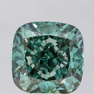 7.02ct <b>Cushion</b> Cut Lab Grown Diamond Fancy Vivid Green SI1 IGI Certified CVD Loose Diamond Wholesale for Jewelry Making - Product Image 1