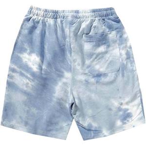Pantalones cortos tie-dye para el día a día para hombre, pantalones cortos amarillos con cintura elástica para hacer ejercicio y relajarse - Product Image 6