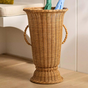 New Collection Handmade Rattan <b>Standing</b> <b>Vase</b> and Planter, Floral Design, Made in Vietnam with Best Wholesale Price - Product Image 1