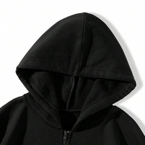 Sudadera con capucha personalizada Y2K 100% algodón con pedrería y cremallera, gráfico de telaraña, estilo gótico, ropa urbana para hombre, sudadera con capucha con cremallera y pedrería. - Product Image 4