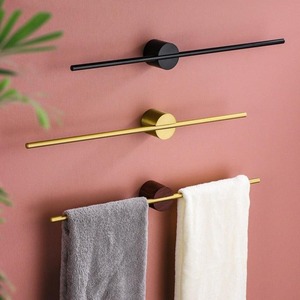 Stainless Steel Bathroom <b>Towel</b> Rack Two <b>Rail</b> Modern <b>Wall</b> <b>Mounted</b> Holder - Product Image 4