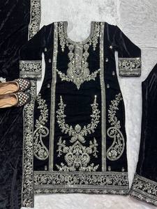 Ramdev Trading Heavy Fox Chinnon Silk Digital Print 5mm Embroidery Quick Dry Modern Style Women's Party All Seasons Kurta/<b>Kurti</b> - Product Image 4