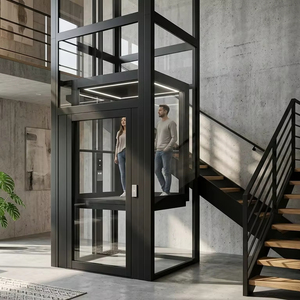 <span class=keywords><strong>Ascensor</strong></span> Residencial Panorámico de Lujo con Cristal, Elevador Personalizado para Villas - Diseño Interior Moderno 2026, Acabado de Cabina Personalizado - Product Image 1