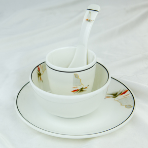 Luxury Polished Melamine Bowl 1pc Melamine Dinnerware <b>Set</b>-Plates Bowls Cups Spoons-Dishwasher Safe Durable Party Use - Product Image 3