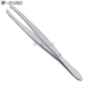 Pinzas Profesionales de Acero Inoxidable para Cejas, Punta Inclinada, Herramienta de Belleza para Depilación Precisa, Venta al Por Mayor - Product Image 1