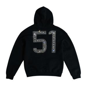 Sweat à capuche de luxe personnalisé avec cristaux et strass, collection hiver, écologique, haut de gamme pour hommes – Offre spéciale - Product Image 2