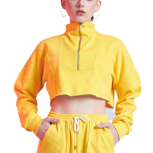เสื้อโค้ทวิ่งออกกำลังกายสำหรับผู้หญิง แขนยาว คอตั้ง ซิปหน้า ระบายอากาศ กันลม สีพื้น ผ้ายืด/ไนลอน 140 กรัม - Product Image 1