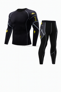 Conjunto de Rashguard Personalizado con Protección UV UPF50, Transpirable y de Compresión, para Hombres, para Jiu Jitsu, BJJ, MMA, Shorts - Product Image 3