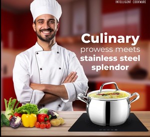 Nuevo Juego de Cazuelas Clásicas de Acero Inoxidable Thermosteel con Estuche Térmico, Combo de 3 para Comer en Casa a Bajo Precio, Suministro al por Mayor - Product Image 6