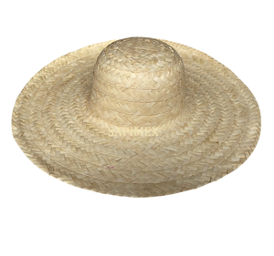 Manufacturer of Straw Hat Palm <b>Leaf</b> Woven with Customized Ribbon Band Thick Straw Woven Hat for Man and Women Accessories - Product Image 2