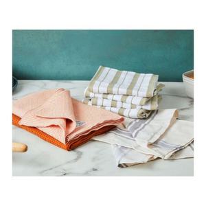 100% algodón orgánico GOTS Certificado de secado rápido bordado cocina hogar Golf liso rayas Floral alto absorbente de agua - Product Image 5