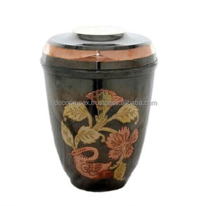 Productos decorativos hechos a mano de alta calidad, venta al por mayor, urnas de cremación de latón con diseño de Pentáculo grabado para urna de cenizas humanas - Product Image 6