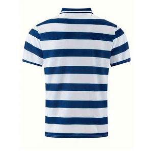 เสื้อโปโลผู้ชายสไตล์ใหม่ขายดี ใส่สบาย ระบายอากาศได้ดี ผ้าฝ้าย ไซส์ใหญ่ แขนสั้น ดีไซน์กระดุม เหมาะสำหรับใส่ลำลองช่วงฤดูร้อน - Product Image 2