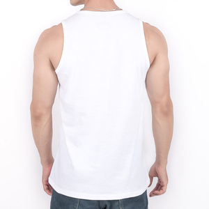 Solid Color Breathable Tank Top Custom <b>Logo</b> Ribbed Vests Knitted Fitness Gym Stringer Singlet for Men training workout session - Product Image 3