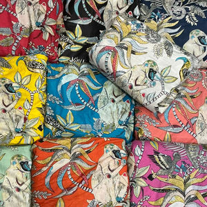 Tissu en coton imprimé à la main, écologique, vendu au mètre, doux et respirant, pour la confection de vêtements, la décoration intérieure, les sacs et les rideaux - Product Image 2