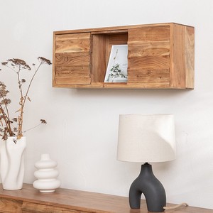 Vandana Flux Stellar acacia wood wall <b>shelf</b> - Product Image 1