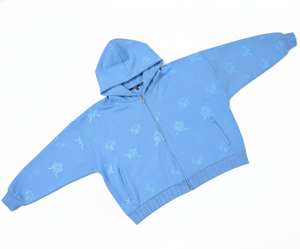 Sudadera con capucha y cremallera de alta calidad para hombre, estilo urbano, sublimada, de algodón tejido, estilo oversized. - Product Image 3