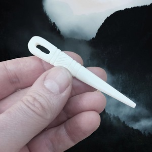 New Rustic Eco-Friendly Buffalo Horn Bone Needle Pointed Embroidery Needle for Wool & Yarn Durable Sewing for Tufting & Sewing - Product Image 4