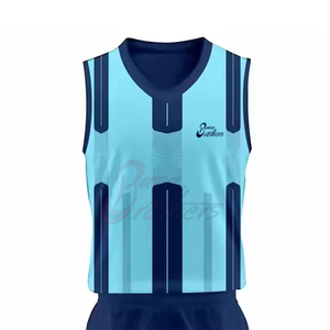 Tenue d'entraînement de volley-ball de dernière conception fabriquée en usine, uniforme de volley-ball de couleur unie - Product Image 4