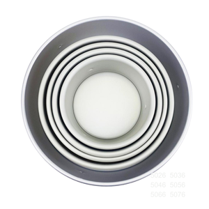 Moule à gâteau rond gaufré de 9 pouces de profondeur avec fond amovible pour la cuisson de gâteaux de mariage/anniversaire/Noël, ensemble de moules à gâteau ronds avec base amovible - Product Image 1