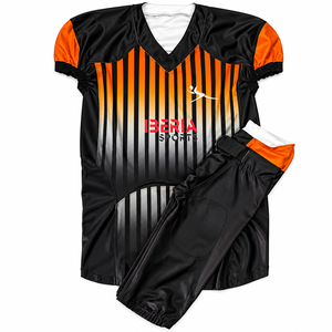 Conjunto de Uniforme de Fútbol Personalizado IBERIA |   Jersey y Pantalones Deportivos |   Ropa Deportiva Transpirable para Fútbol en Equipo - Product Image 1