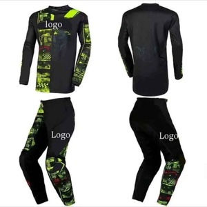 Conjunto de Traje de Carreras de Motocross, Resistente al Viento, Transpirable, de Cuero, Talla Grande, Unisex, de Secado Rápido, para Motocicleta Todoterreno, Pantalones y Jersey - Product Image 3