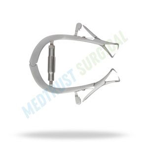 Écarteur thyroïdien 15,5 cm, écarteur chirurgical auto-rétentionnel en acier inoxydable réglable - Product Image 3