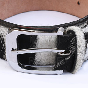 Ceintures en cuir à poils sur mesure de haute qualité, boucle en acier décontractée, légères, écologiques, best-seller, nouvelle arrivée - Product Image 5