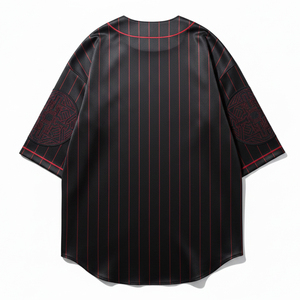 Custom Made Baseball Jersey Wholesale Mens Sportswear Full Button Down Shirt Breathable Fabric Professional Teamwear - Product Image 2
