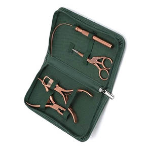 Kit d'extension capillaire professionnel en acier inoxydable de qualité supérieure avec micro-liens en plastique à maintien renforcé, outils et pinces de pose - Product Image 3