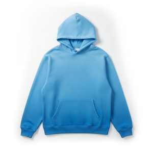 Sudadera con Capucha Personalizada, Ecológica, Antiarrugas, Transpirable, Talla Grande, de Algodón, Color Azul Rey, con Bolsillo Canguro - Product Image 1
