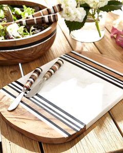 เขียงไม้หินอ่อนที่ทันสมัยสำหรับใช้ในบ้านเขียงหั่นอาหารปลอดภัยทนทาน - Product Image 1