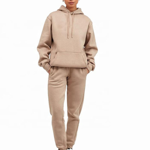 Survêtement de sport d'hiver pour femmes, logo personnalisé, 100% coton, coupe-vent, réversible, grande taille, vente en gros, haute qualité, nouveauté - Product Image 1