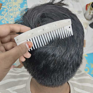 Peine de hueso natural pulido a mano, ecológico, accesorios para el cabello de uso profesional, para hombres y mujeres, regalo de boda a bajo precio - Product Image 3