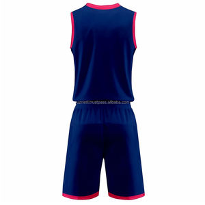 Traje de baloncesto ligero Ajuste cómodo, patrón de moda, logotipo personalizado, etiqueta y opciones de números para el equipo - Product Image 3