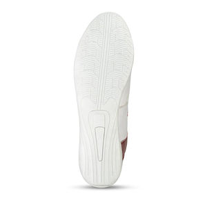 WARZONE SPORTS White Red High <b>Top</b> Boxing Shoes Lace-up Breathable <b>PVC</b> Flexible Men's Training Sneakers - Product Image 3