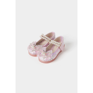 Zapatos de Vestir Estilo Coreano OZKIZ con Diseño de Cerezas para Niñas de 2 a 6 Años, Moda Infantil para Primavera/Otoño, Venta al Por Mayor - Product Image 1