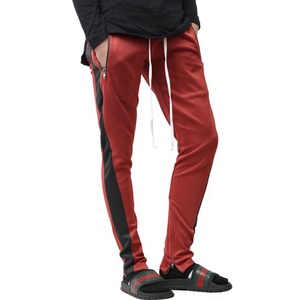 Pantalon de survêtement sport en molleton tricoté, imperméable et respirant, style streetwear décontracté et déchiré, haute qualité - Product Image 1