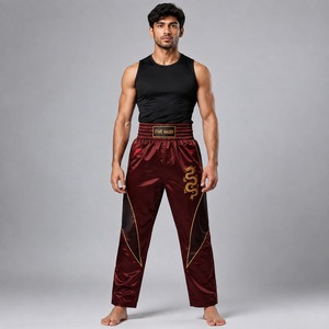 Pantalon de kick-boxing professionnel avec coutures renforcées, confort léger et durabilité accrue pour les athlètes actifs - Product Image 1