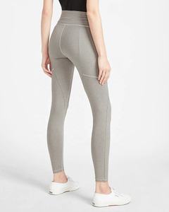 Leggings de yoga et de fitness pour femmes, taille haute, respirants, écologiques, avec logo personnalisé et design patchwork, tendance et en gros - Product Image 2